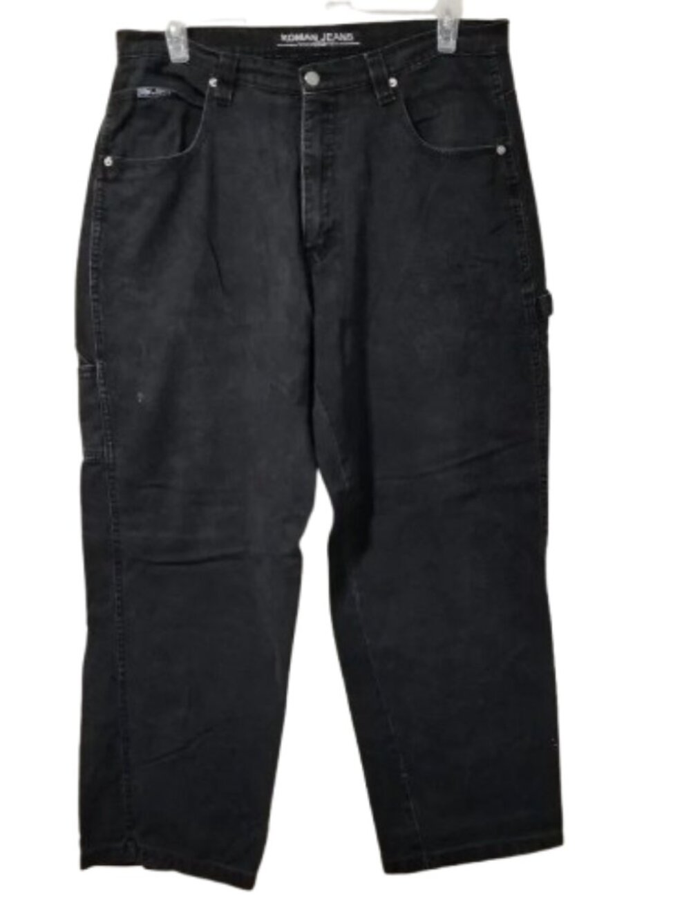 Vintage Koman Y2K Cargo Pants 36 x 31 Black Grunge Urban Streetwear